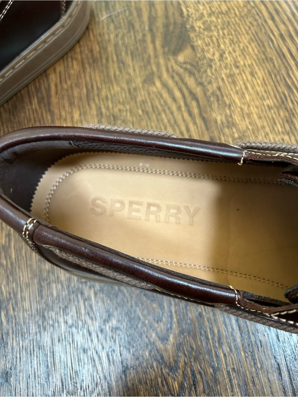 NEW Sperry Men’s Amaretto Brown Leather loafer Como Boat Shoes Sz 11